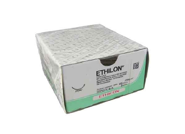 ETHILON  1    W747-1/2 στρόγγ 40mm, μη απορ, 100cm
